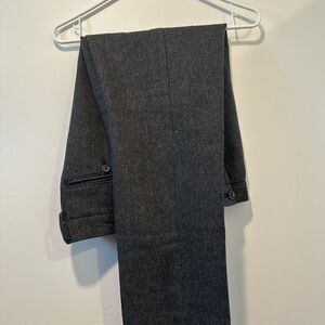 Gray Wool Blend Trousers